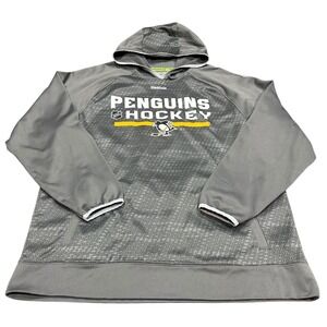 Reebok Pittsburgh Penguins 2017 Stadium Series Hoodie Mens Large Grey 514FA16